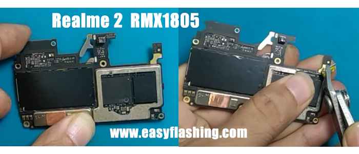 Realme 2 ISP Point | RMX1805 EMMC ISP Pinout