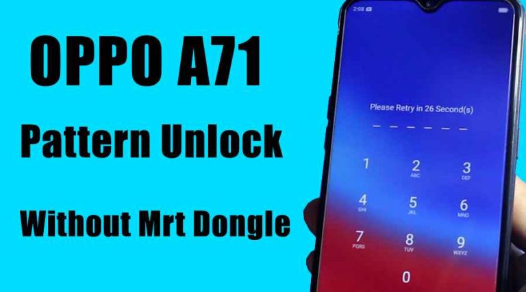 Oppo A71 CPH1801 Pattern Unlock