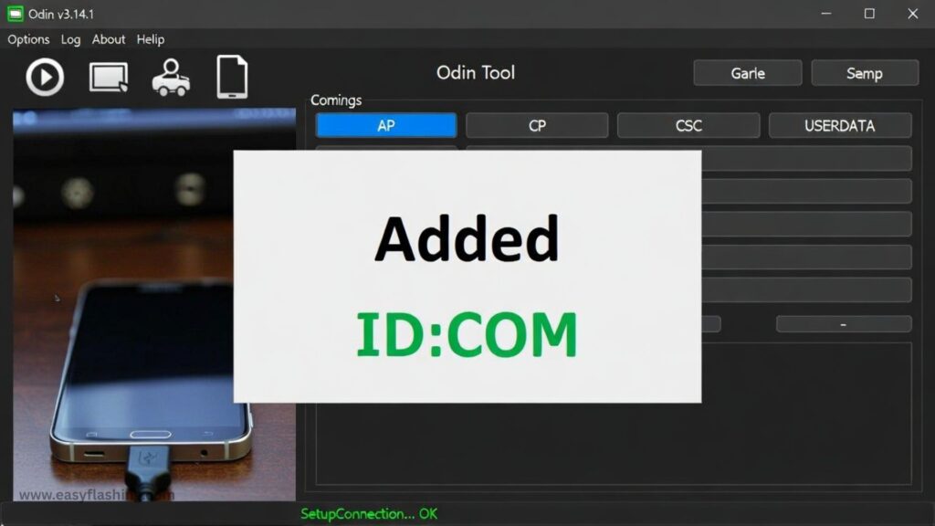 Connecting Phone to Odin Tool Properly