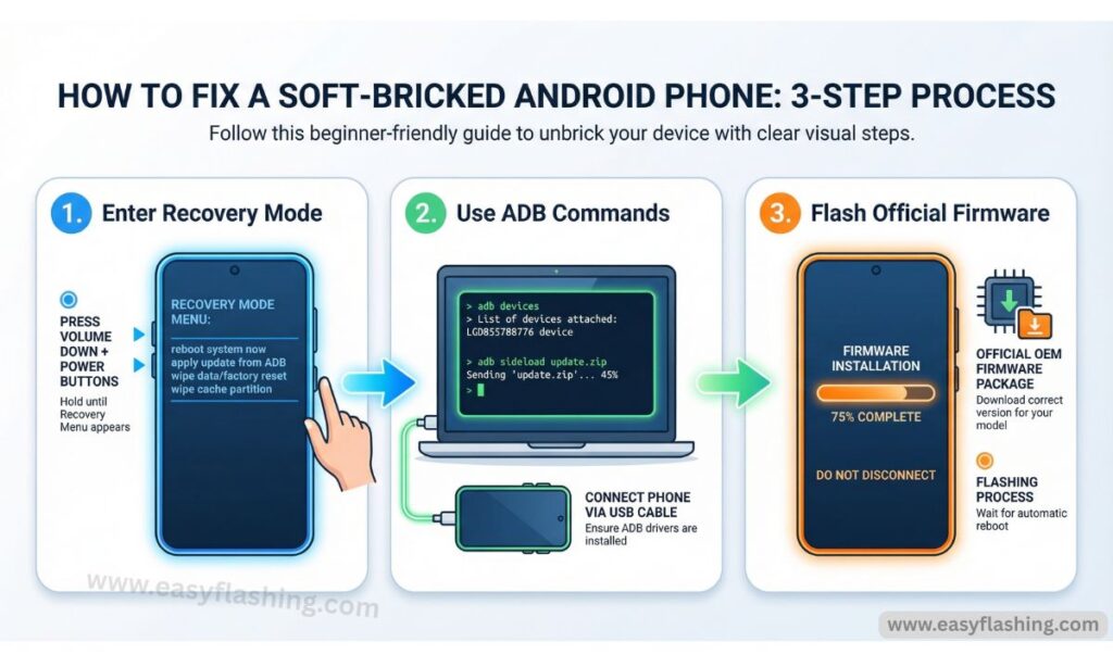 Best Free & Paid Tools to Fix Soft Bricked Android Phones-2026 Fix Soft Bricked Android Phones Step-by-Step