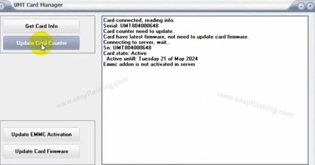 UMT Card Manager Latest Version 1 1