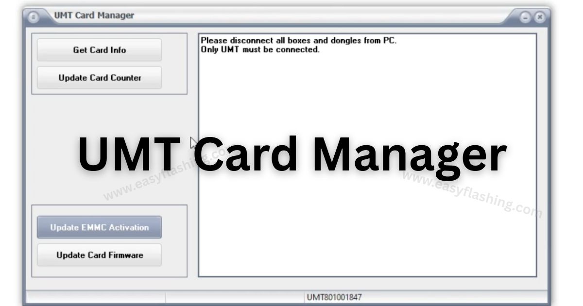 UMT Card Manager Latest Version