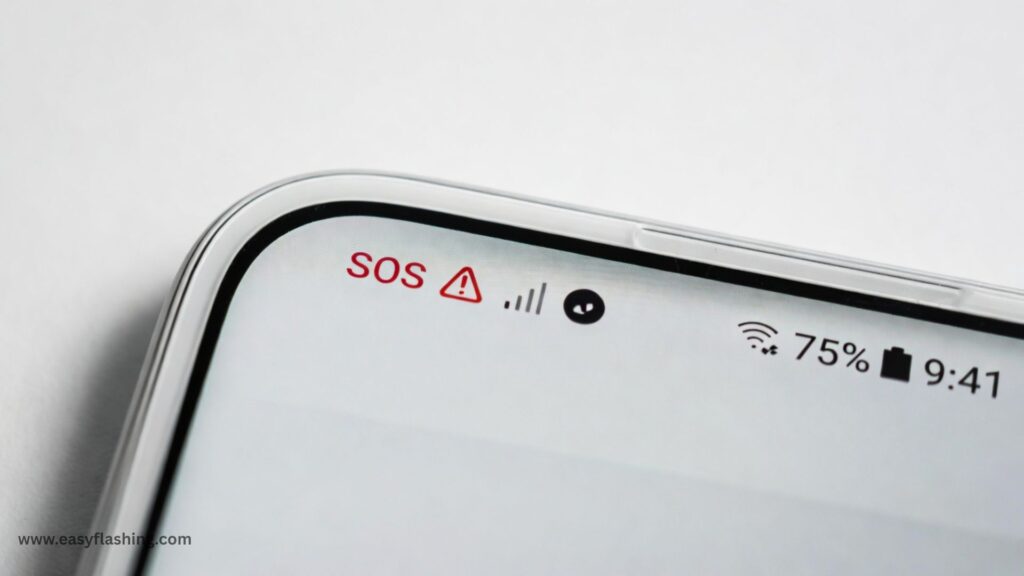 Why is my phone stuck in SOS mode