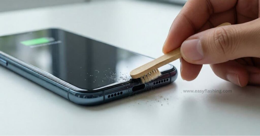 Clean the Charging Port Carefully