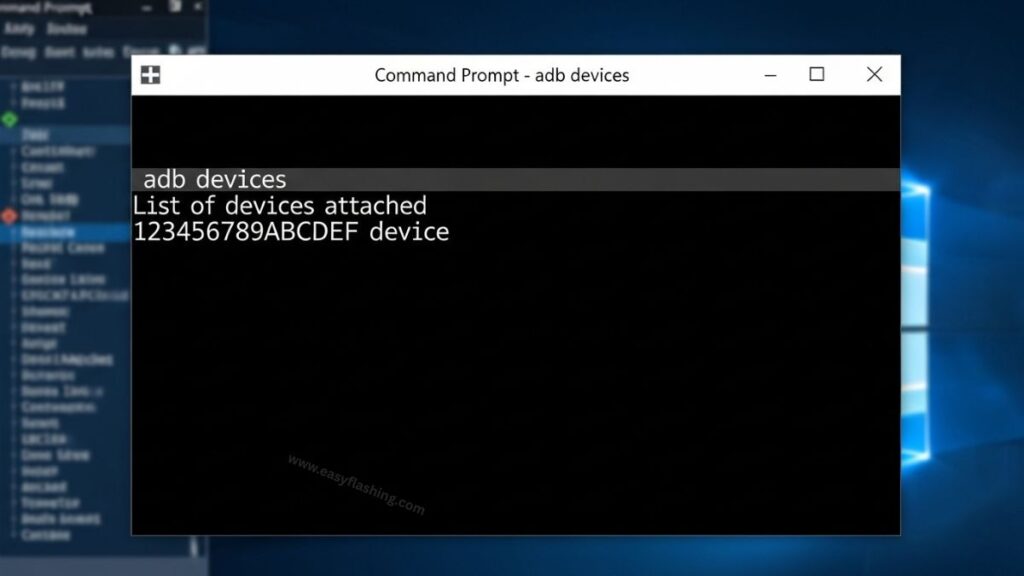 Safe & Legal Method 3 – Verify ADB Connection via Command Prompt