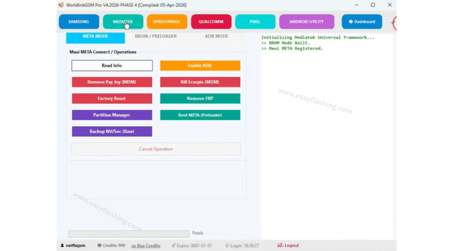 WorldlinkGSM Pro Supported Chipsets and Brands
